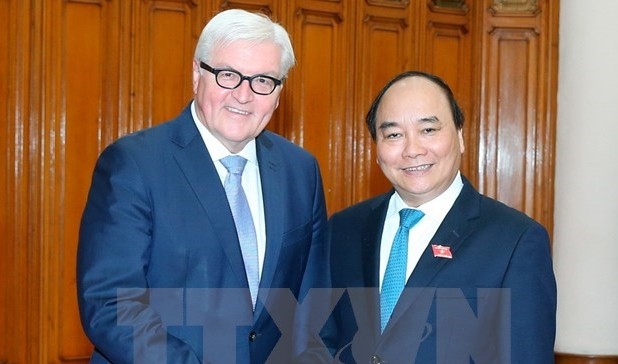 Premierminister Nguyen Xuan Phuc trifft den deutschen Bundesaußenminister Frank-Walter Steinmeier